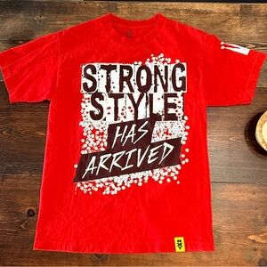 WWE NXT Shinsuke Nakamura Strong Style Has Arrived Red Short Sleeved Tee Size M